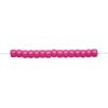 Colorations Pink Pony Beads, 1/2 lb. Approx. 800 Pcs in Resealable Stand-Up Storage, Accent Beads, Hair Accessory, Slime, Stringing, Learn, Teachers, Kids, Creative, Arts & Crafts (Item # SPONYPI)
