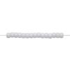 Colorations White Pony Beads, 1/2 lb. Approx. 800 Pcs in Resealable Stand-Up Storage, Accent Beads, Hair Accessory, Slime, Stringing, Learn, Teachers, Kids, Arts & Crafts
