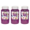 Colorations Extra-Safe Plastic Violet Glitter, 3 lbs, Each Jar 1 lb, 3 Easy Dispensing Shaker Jars, Great for Arts & Crafts, Decorating, Slime, Holiday Party, Weddings, Scrapbooking,Non Toxic Glitter