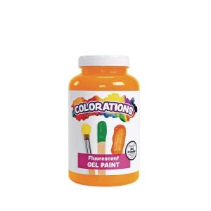 Colorations Gel Paint, Fluorescent Pink, 16 oz. (Item # CFLPI)(Orange)