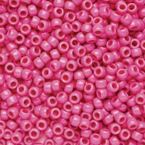 Colorations Pink Pony Beads, 1/2 lb. Approx. 800 Pcs in Resealable Stand-Up Storage, Accent Beads, Hair Accessory, Slime, Stringing, Learn, Teachers, Kids, Creative, Arts & Crafts (Item # SPONYPI)