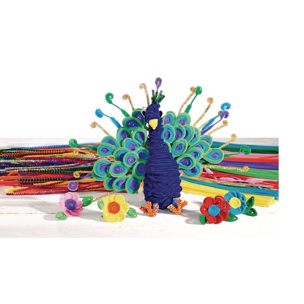 image:imageColorations White Chenille Stem Pipe Cleaners Pack of 100 Arts amp Crafts Decorating STEM Single Color Activities for Kids Crafting Straw Cleaner DIY