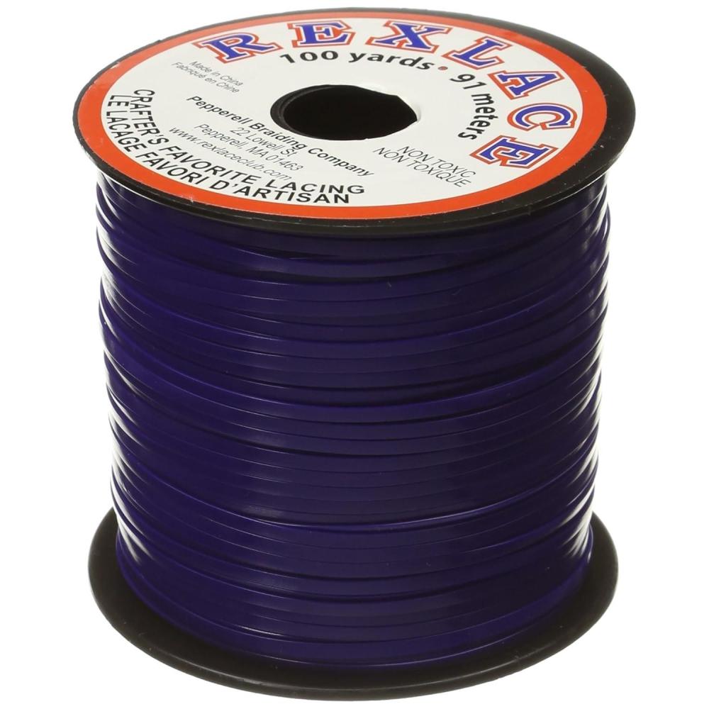 image:imagePepperell Rexlace Plastic Craft Lace 332Inch Wide Purple 23 lbs