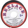 Pepperell Rexlace Plastic Lacing .0938″ X100yd, White (RX100-01)(Black)