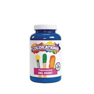 Colorations Gel Paint, Fluorescent Purple, 16 oz. (Item # CFLPU)(Blue)