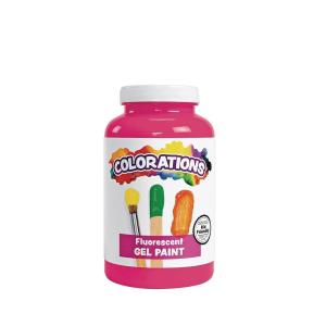 Colorations Gel Paint, Fluorescent Purple, 16 oz. (Item # CFLPU)(Pink)