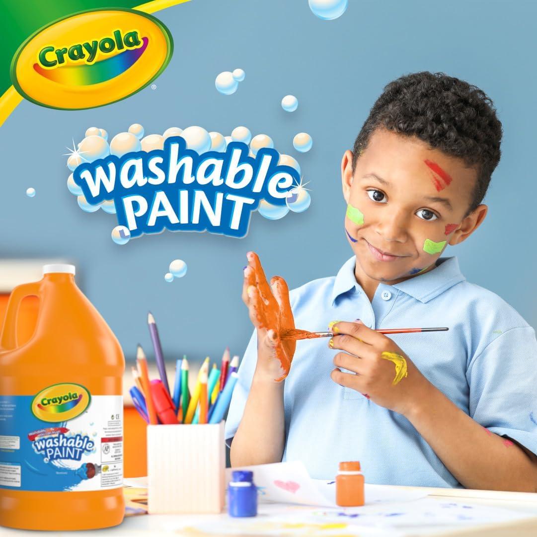 image:imageCrayola Washable Paint for Kids Green 1 Gallon Kids Arts and Crafts Supplies Non Toxic BulkOrange