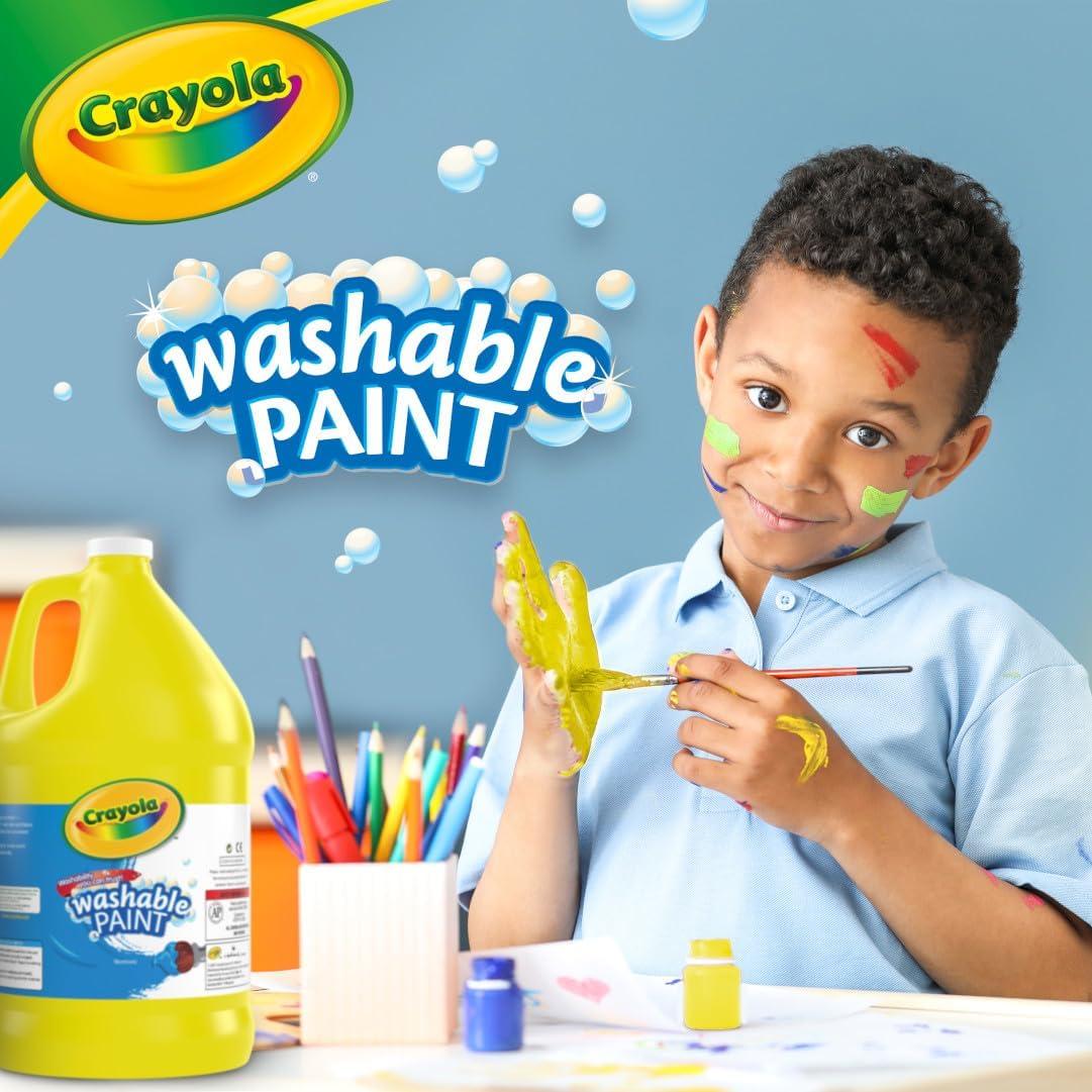 image:imageCrayola Washable Paint for Kids Green 1 Gallon Kids Arts and Crafts Supplies Non Toxic BulkYellow