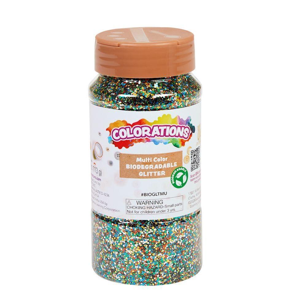 image:imageColorations Biodegradable Glitter  Silver 4ozMulticolor