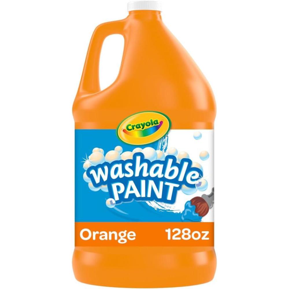 image:imageCrayola Washable Paint for Kids Green 1 Gallon Kids Arts and Crafts Supplies Non Toxic BulkOrange