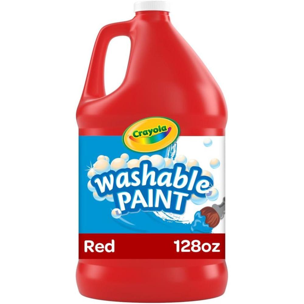 image:imageCrayola Washable Paint for Kids Green 1 Gallon Kids Arts and Crafts Supplies Non Toxic BulkRed