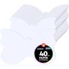 Hygloss Pre-Cut Ornament Shapes for DIY Holiday Arts and Crafts, Christmas Trees, Gifts Tags Bright Cardstock-3-Inches-100 Pcs, Assorted Colors(White)