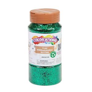 Colorations Biodegradable Glitter – Silver 4oz(Green)