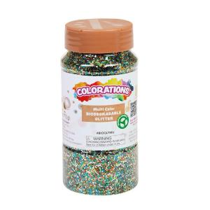 Colorations Biodegradable Glitter – Silver 4oz(Multicolor)