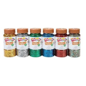 Colorations Biodegradable Glitter – Silver 4oz(Set of All 6)