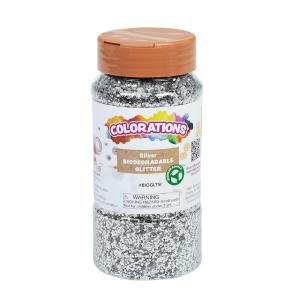 Colorations Biodegradable Glitter – Silver 4oz(Silver)