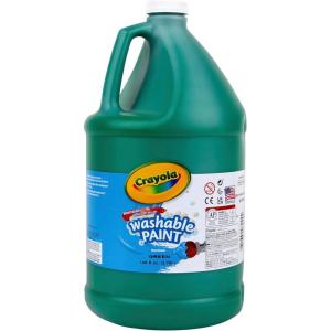 Crayola Washable Paint for Kids – Green (1 Gallon), Kids Arts and Crafts Supplies, Non Toxic, Bulk(Green)