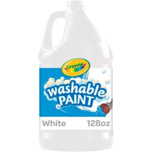 Crayola Washable Paint for Kids – Green (1 Gallon), Kids Arts and Crafts Supplies, Non Toxic, Bulk(White)