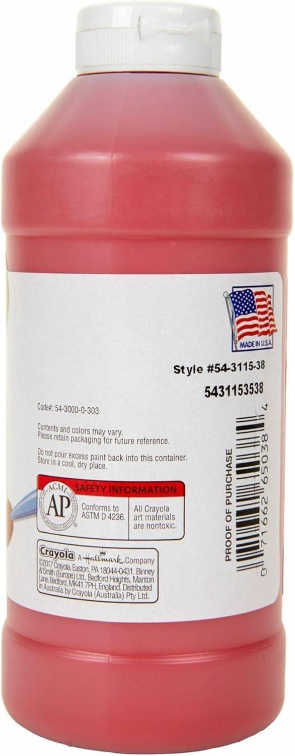 image:imageCrayola Artista II Washable Tempera Paint 16oz Red Pint