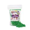 Colorations Green Pony Beads, 1/2 lb. Approx. 800 Pcs in Resealable Stand-Up Storage, Accent Beads, Hair Accessory, Slime, Stringing, Learn, Teachers, Kids, Creative, Arts & Crafts