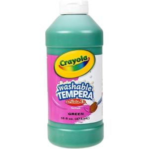 Crayola Artista II Washable Tempera Paint, Pint, Green