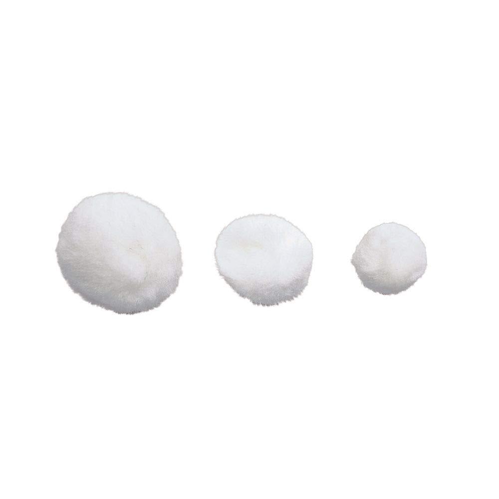 image:imageColorations White Super Fluffy Soft Acrylic Single Color Pom Poms Set of 100 3 Sizes Resealable Bag for Kids Arts amp Crafts DIY Crafts Hobby Supplies Creative Craft DIY Material Quality