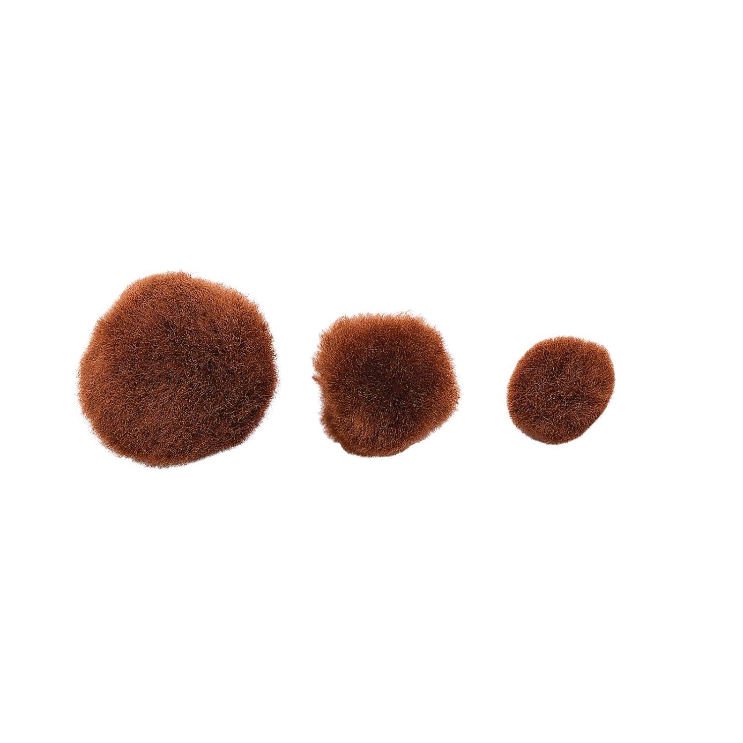 image:imageColorations Brown Super Fluffy Soft Acrylic Single Color Pom Poms Set of 100 3 Sizes Resealable Bag for Kids Arts amp Crafts DIY Crafts Hobby Supplies Creative Craft DIY Material Quality