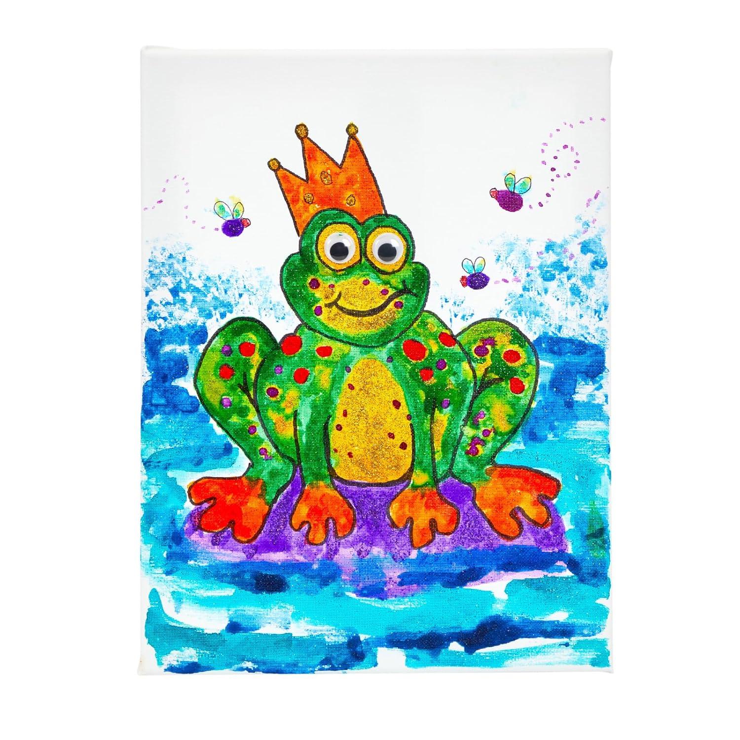image:imageColorations Liquid Glitter Watercolor Paint 8 fl oz Yellow NonToxic Painting Kids Craft Hobby Fun Water Color Posters Cool effects Versatile Gift GLWCYE