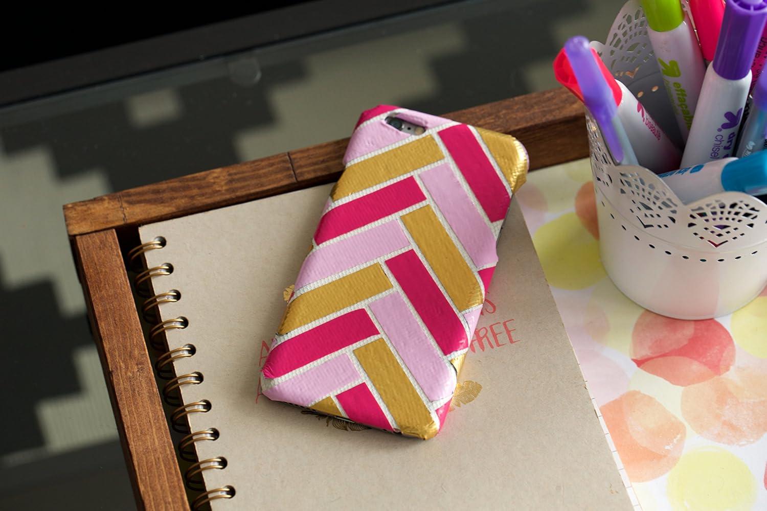 image:imageDuck Brand 1265013 Color Duct Tape Single Roll BlackBaby Pink
