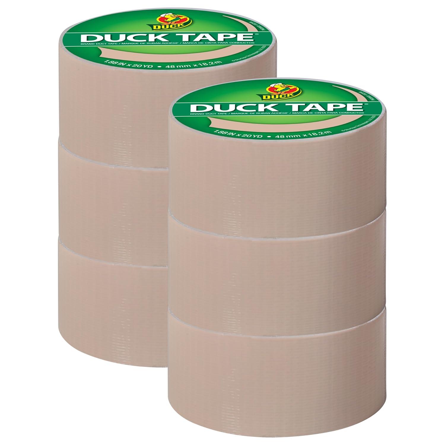 image:imageDuck Brand 1265013 Color Duct Tape Single Roll BlackBeige