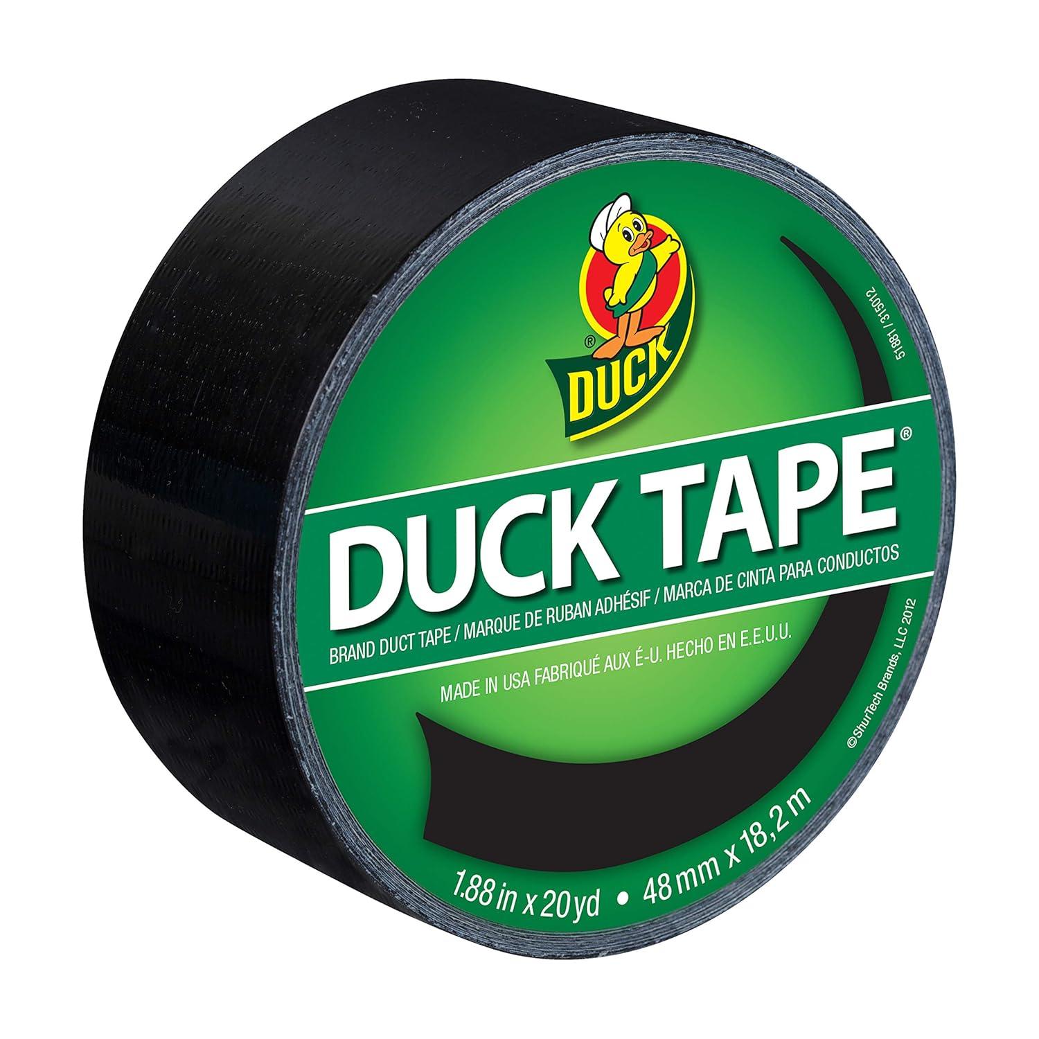 image:imageDuck Brand 1265013 Color Duct Tape Single Roll BlackBlack