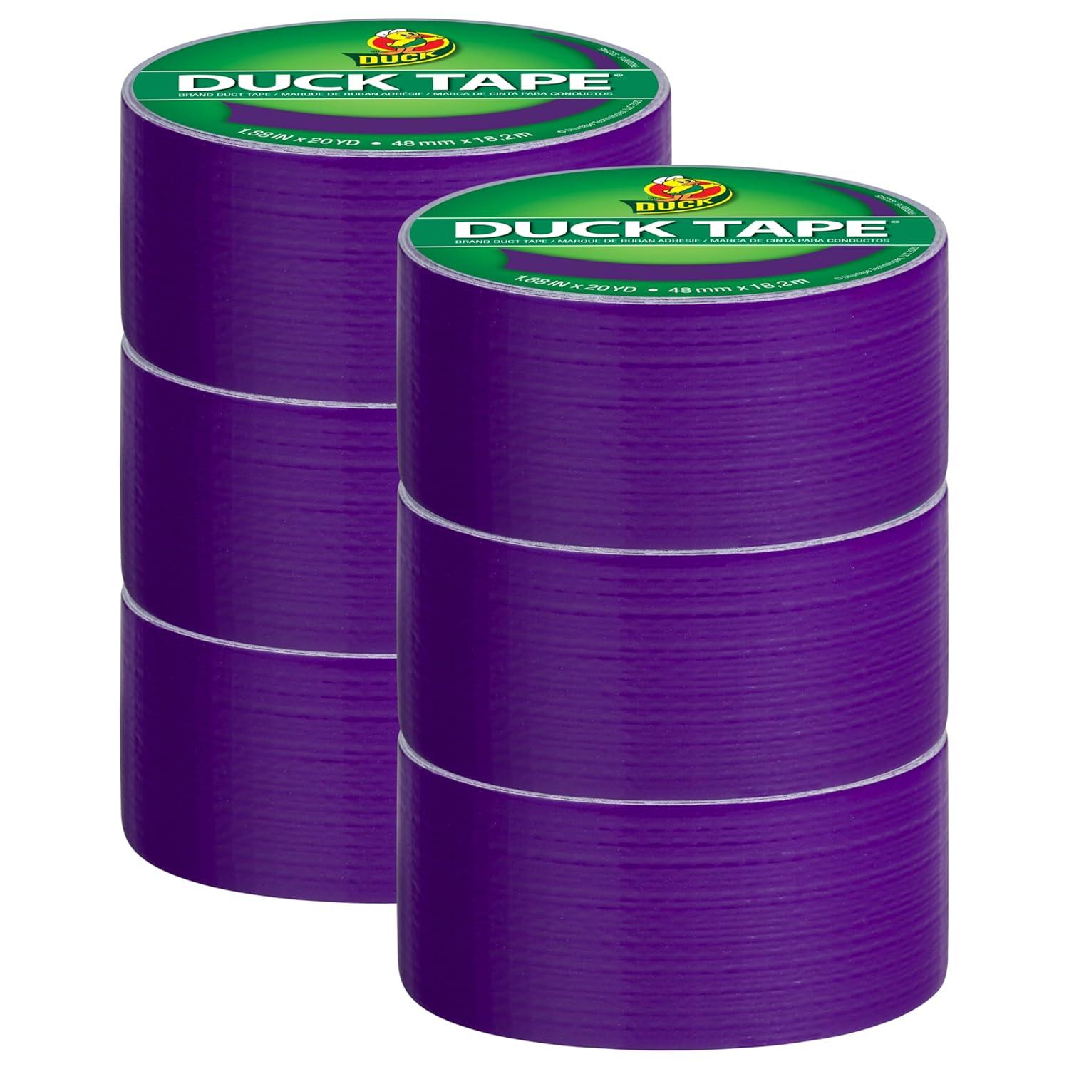 image:imageDuck Brand 1265013 Color Duct Tape Single Roll BlackPurple