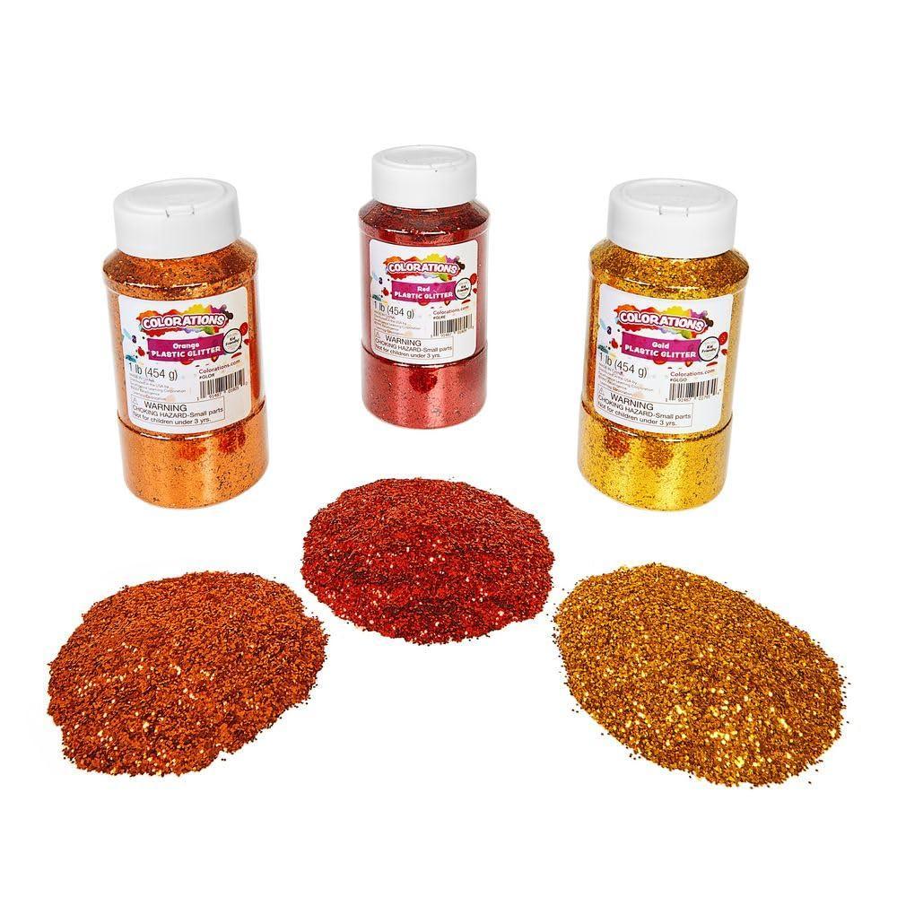 image:imageColorations Fall Glitter Colors 3 Colors 1lb Each