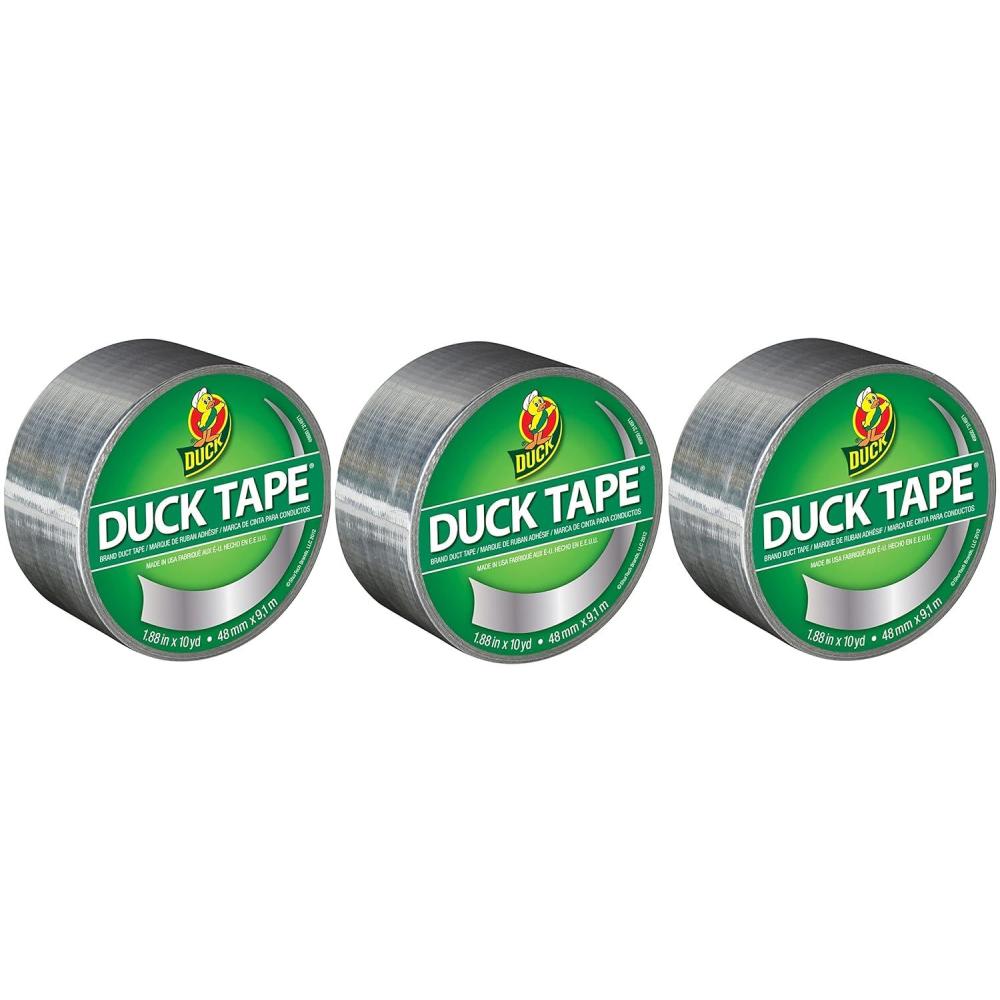 image:imageDuck Brand 1265013 Color Duct Tape Single Roll BlackMetallic Chrome