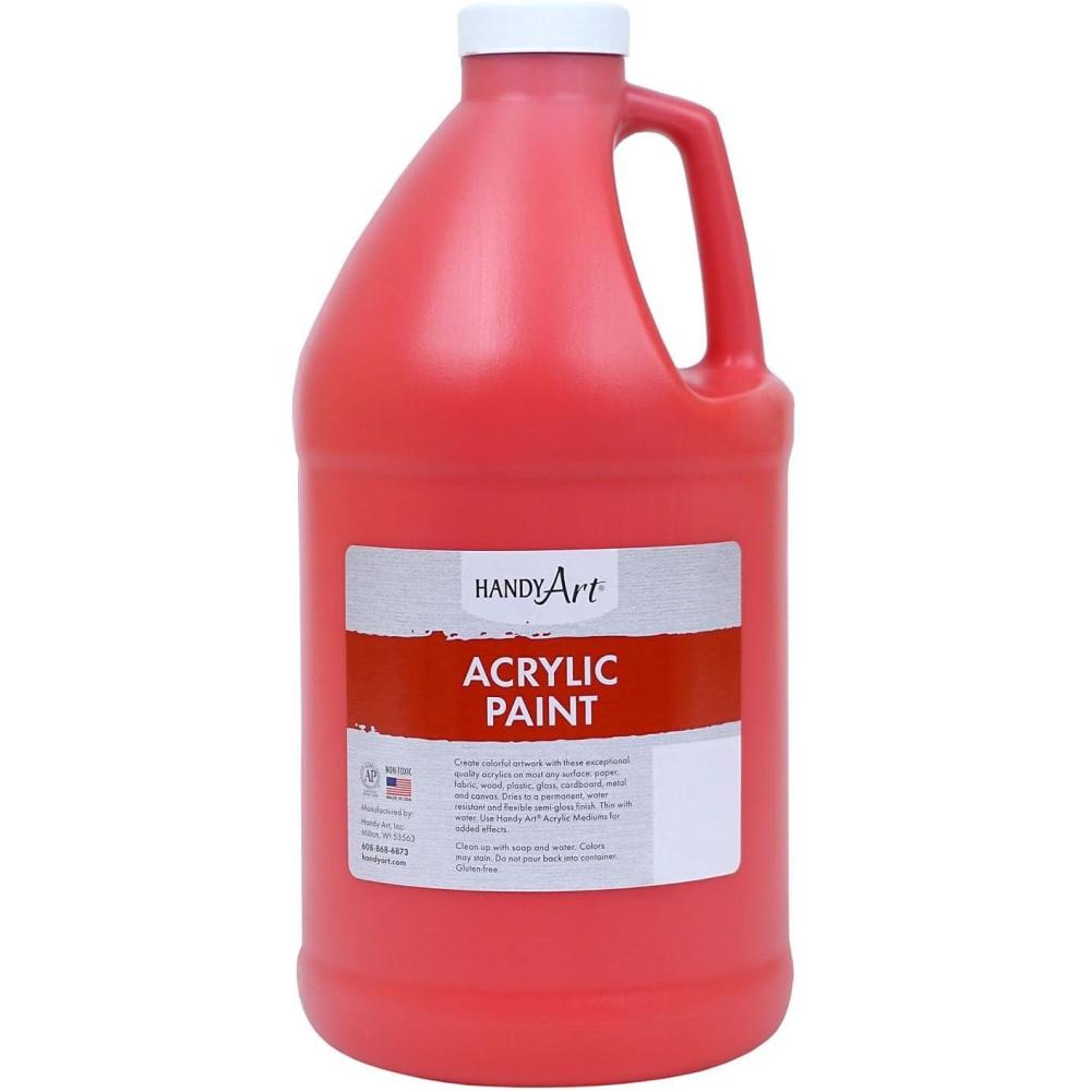 image:imageHandy Art Acrylic Paint Half Gallon Vermilion