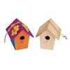 Colorations® Wooden Birdhouses, Set of 6 Craft for Kids, Decorate Your Own Craft for Kids, Unfinished Wood, Ready to Paint or Decorate with Unique Designs, Personalize each Craft, Craft for Children