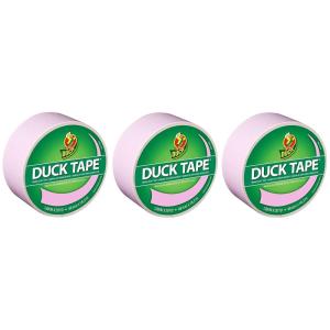 Duck Brand 1265013 Color Duct Tape, Single Roll, Black(Baby Pink)