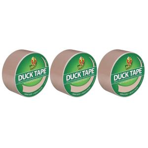 Duck Brand 1265013 Color Duct Tape, Single Roll, Black(Beige)