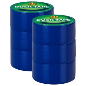 Duck Brand 1265013 Color Duct Tape, Single Roll, Black(Blue)