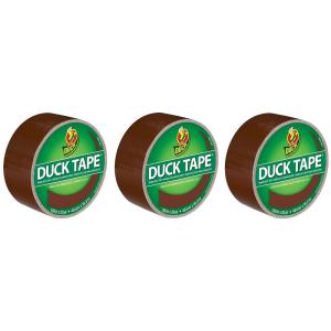 Duck Brand 1265013 Color Duct Tape, Single Roll, Black(Brown)