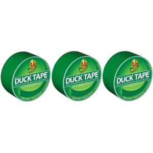Duck Brand 1265013 Color Duct Tape, Single Roll, Black(Green)