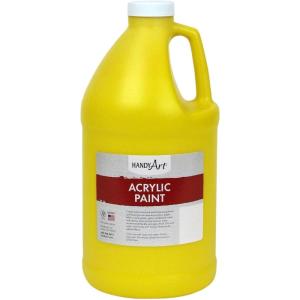 Handy Art Acrylic Paint Half Gallon, Chrome Yellow