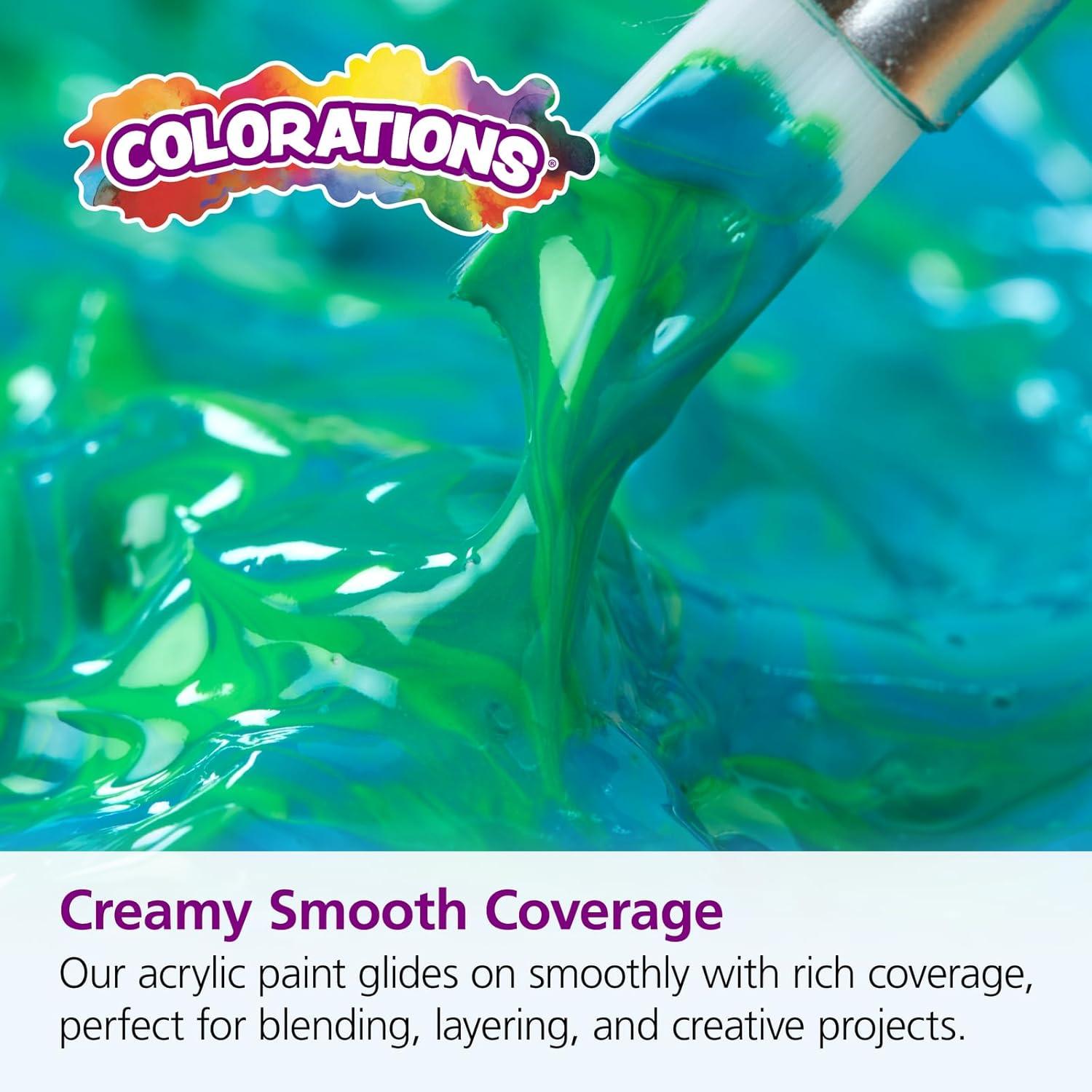 image:imageColorations Artist Quality Acrylic 18 Color Paint Set 16 oz 473ml Made in United States ParabenFree NonToxic Acrylic Paint for Adults and KidsPrism Set of 12