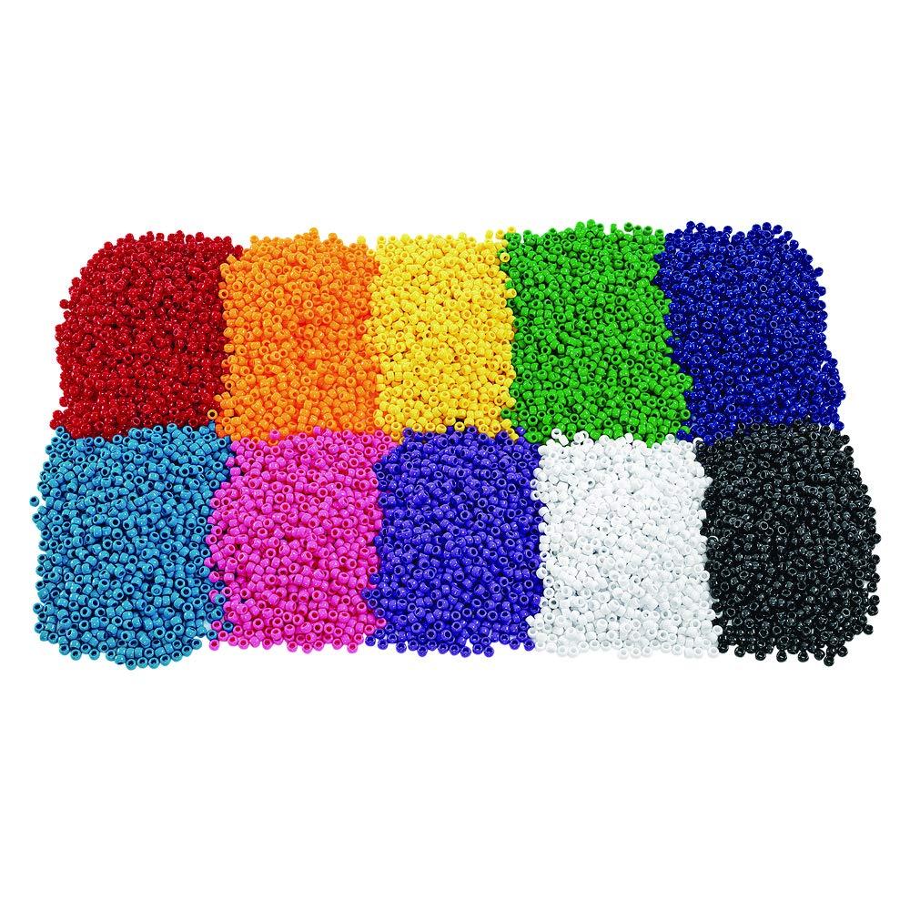 image:imageColorations Turquoise Pony Beads 12 lb Approx 800 Pcs in Resealable StandUp Storage Bag Accent Beads Hair Accessory Slime Stringing Learn Teachers Kids Arts amp Crafts Item SPONYTU