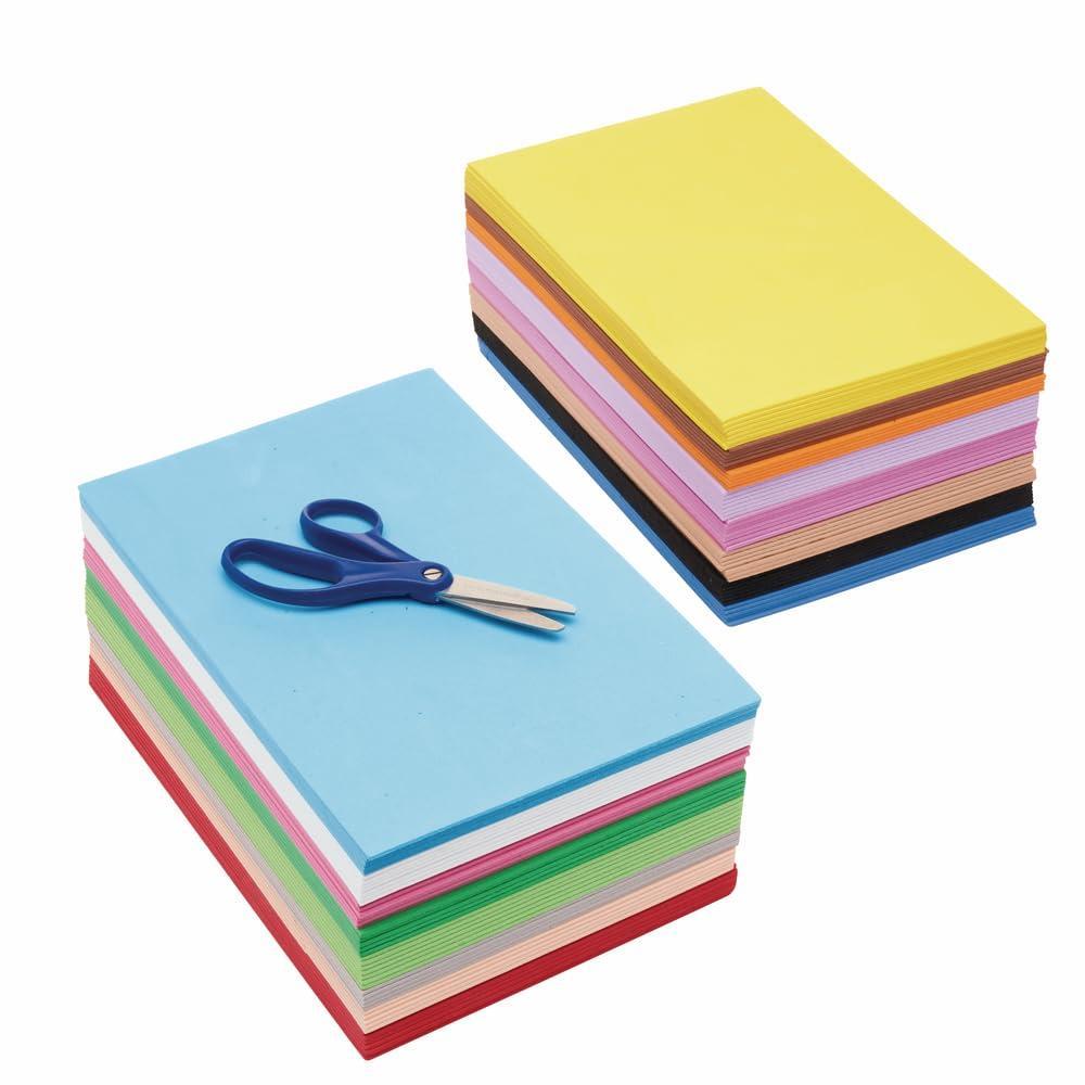 image:imageColorations Foam Sheet Super Pack 100 Sheets 16 Colors 9 x 6 7 of each Color Bulk Foam Pack Value Pack of Foam Sheets Color Foam Sheets Craft Foam Sheets Variety Pack of Color Foam Sheets