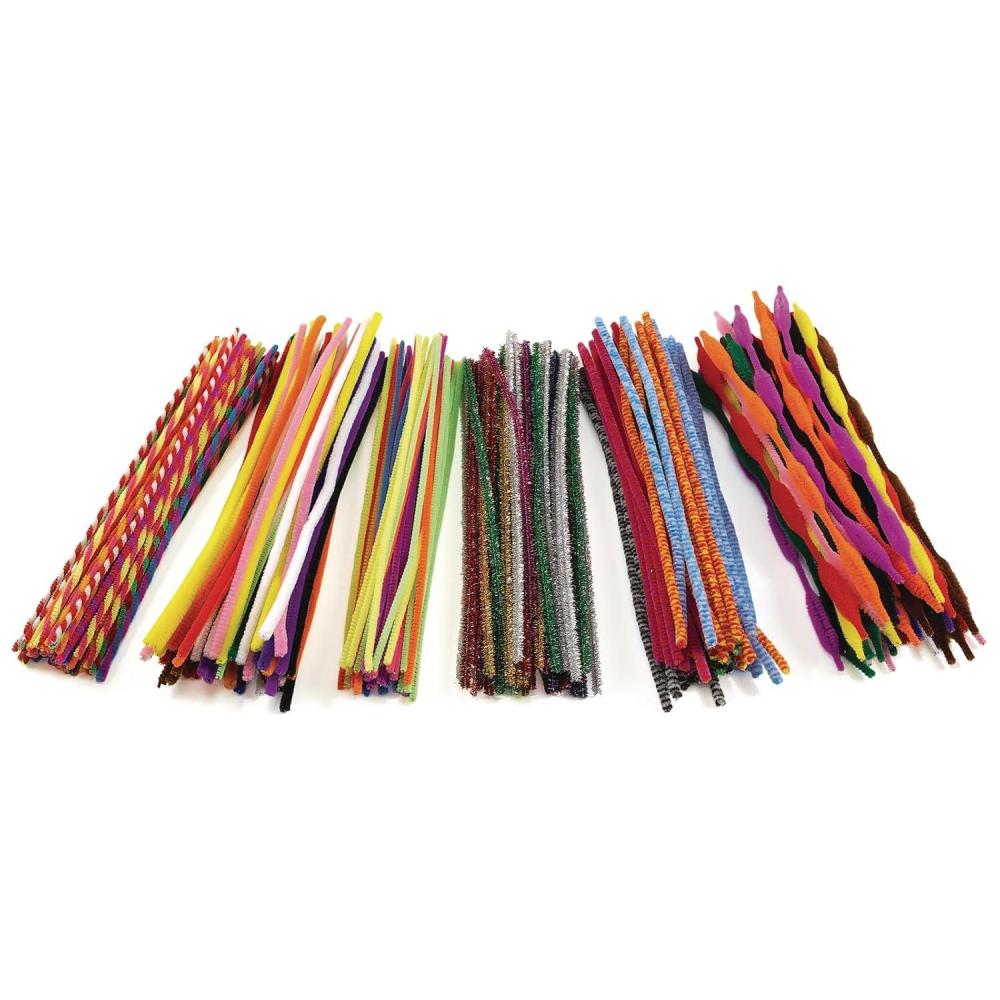 image:imageColorations Pipe Cleaners Pack of 250 Soft Pipe Cleaners for Crafts Versatile and Easy to Use Includes 6 Different Colored Pipe Cleaner Varieties Ideal for Classroom and Home Learning