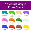 Colorations Artist Quality Acrylic 18 Color Paint Set. 16 oz (473ml) – Made in United States, Paraben-Free, Non-Toxic, Acrylic Paint for Adults and Kids(Prism  Set of 12)