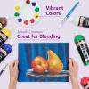 Colorations Artist Quality Acrylic 18 Color Paint Set. 16 oz (473ml) – Made in United States, Paraben-Free, Non-Toxic, Acrylic Paint for Adults and Kids(Smolder  Set of 6)