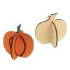 Colorations Decorate Your Own, Easy Build 2-Piece Wooden Pumpkins, Great for Fall or Halloween in Class or at Home-Set of 24
