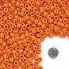 Colorations Orange Pony Beads, 1/2 lb. Approx. 800 Pcs in Resealable Stand-Up Storage, Accent Beads, Hair Accessory, Slime, Stringing, Learn, Teachers, Kids, Creative, Arts & Crafts (Item # SPONYOR)